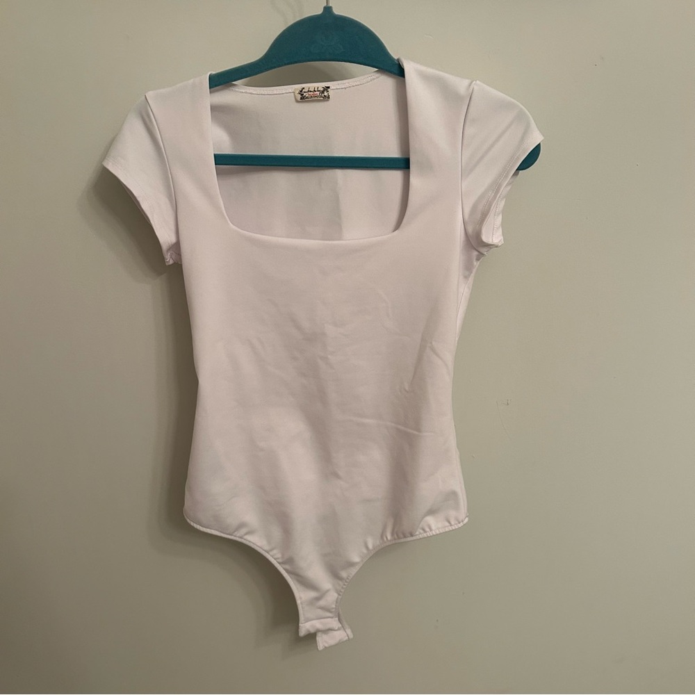 Free People White Bodysuit